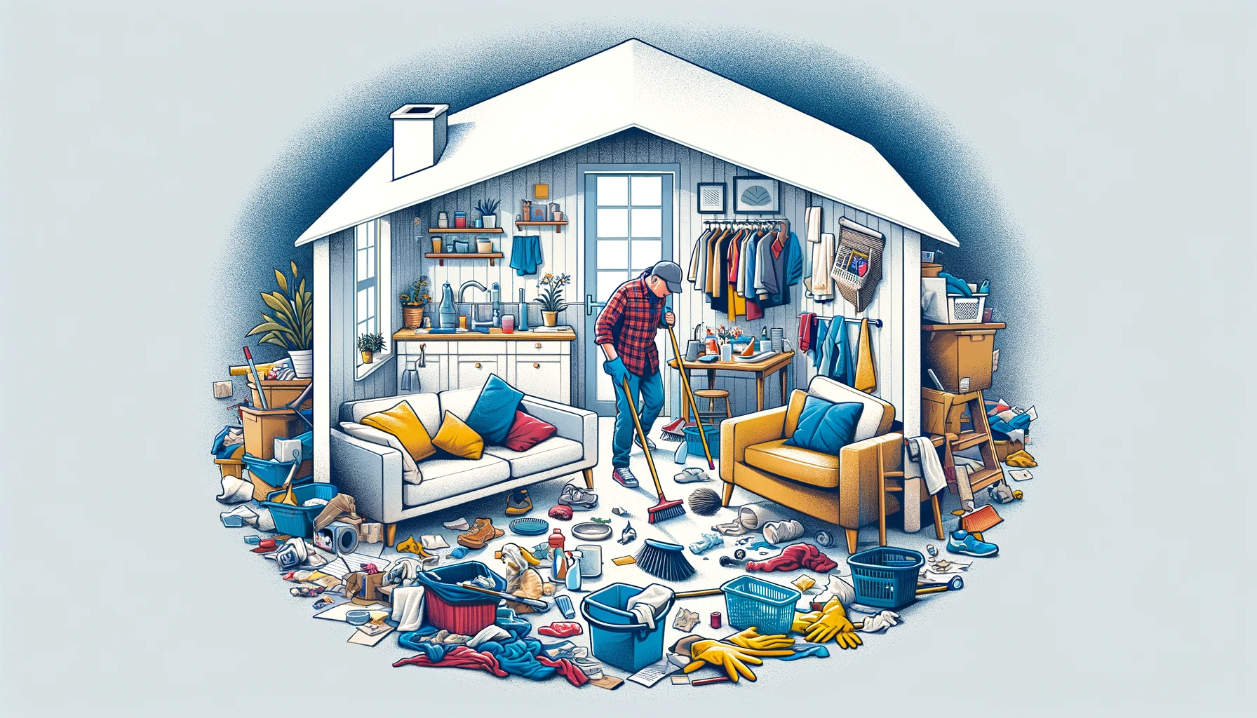An image showing how messy home that is negatively impacting the appraisal process