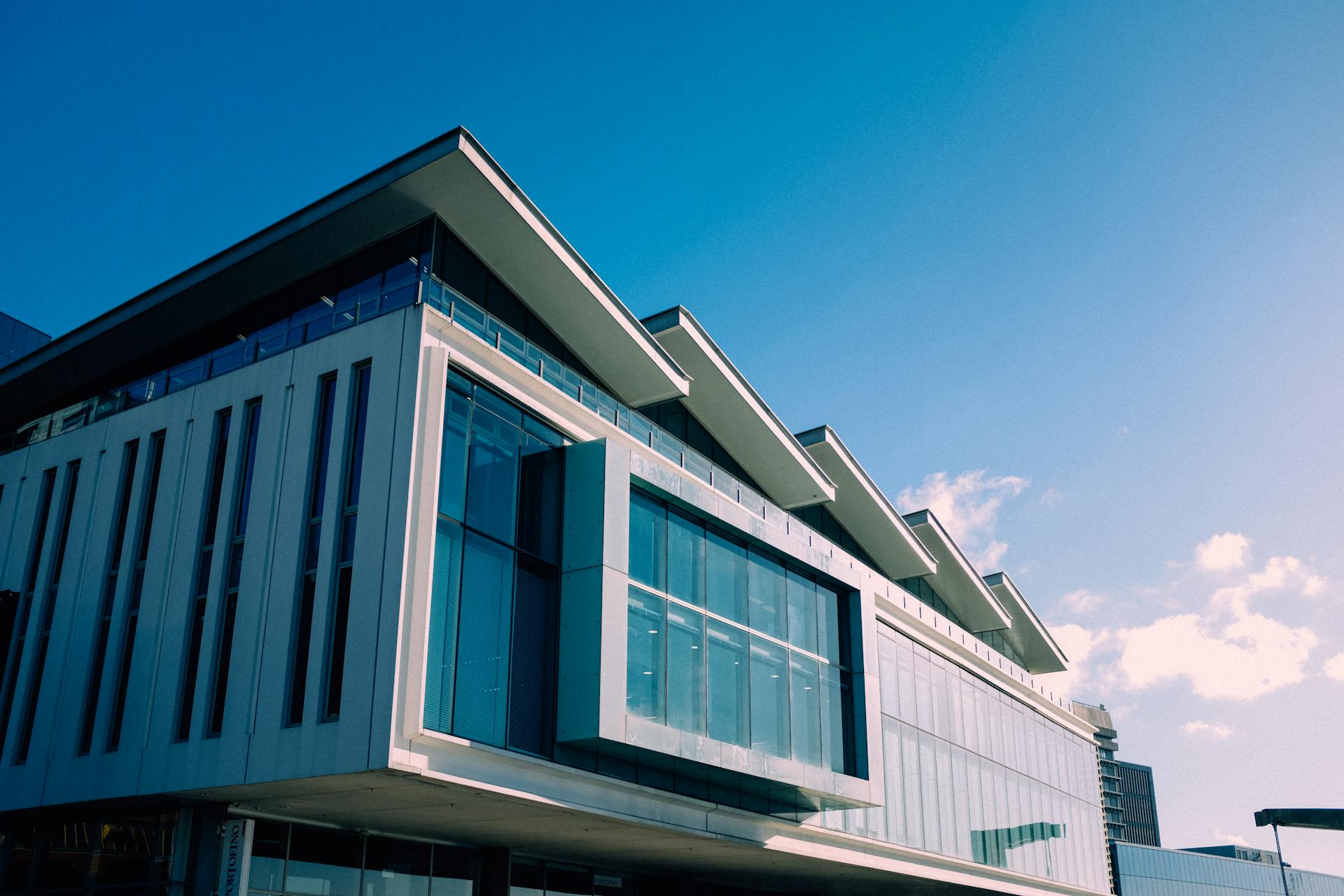 a huge commercial building
