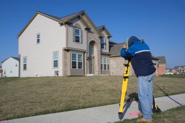Zoning analysis done with a land surveying tool.