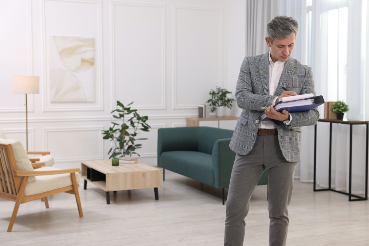 Home appraisal being done by an expert.