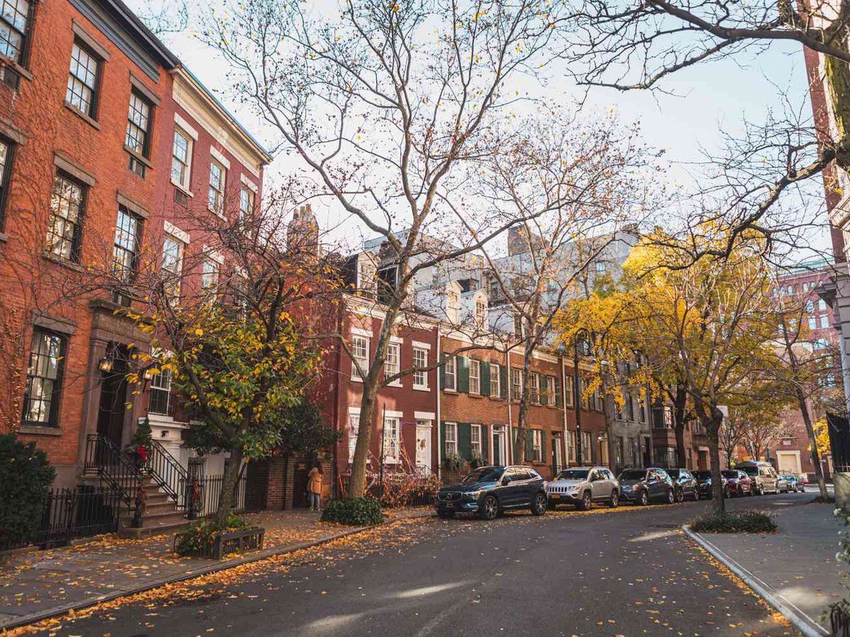 Residential street in the West Village section of Manhattan