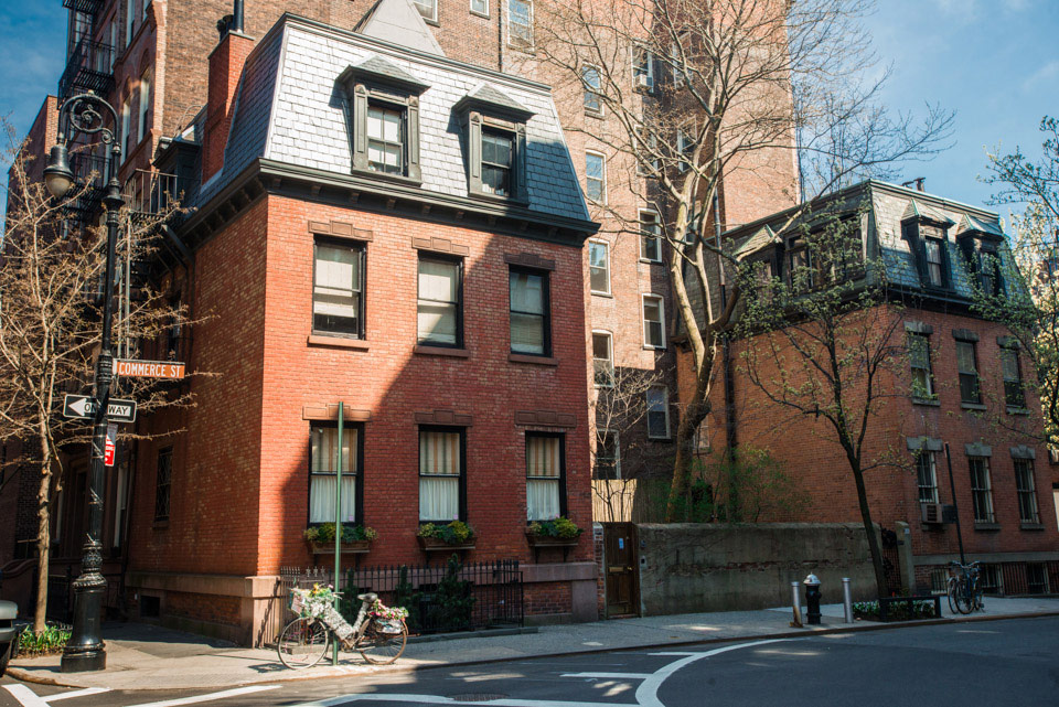 Historic residential homes in Greenwich Village NYC