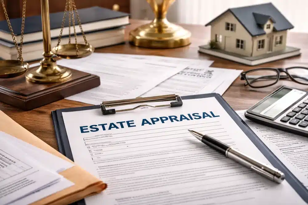Estate appraisal documentation and valuation tools illustrating IRS requirements for qualified estate appraisals.