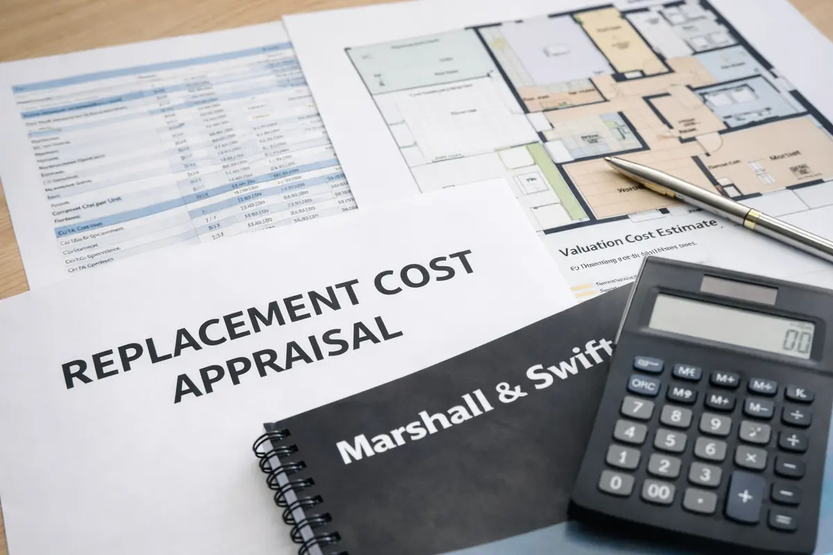 Replacement cost appraisal using Marshall & Swift construction cost estimates