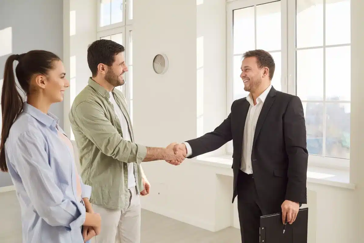 Clients speaking with property appraiser