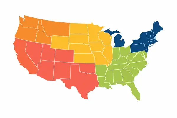 US regional home appraisal cost comparison map showing 2026 price ranges by area