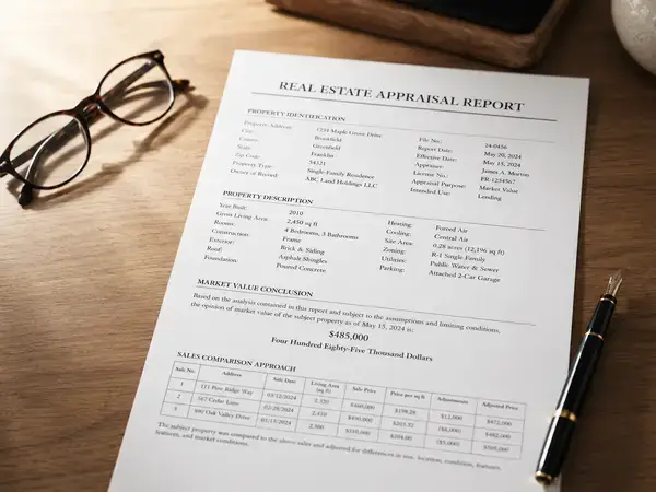 Retrospective date of death appraisal report close-up
