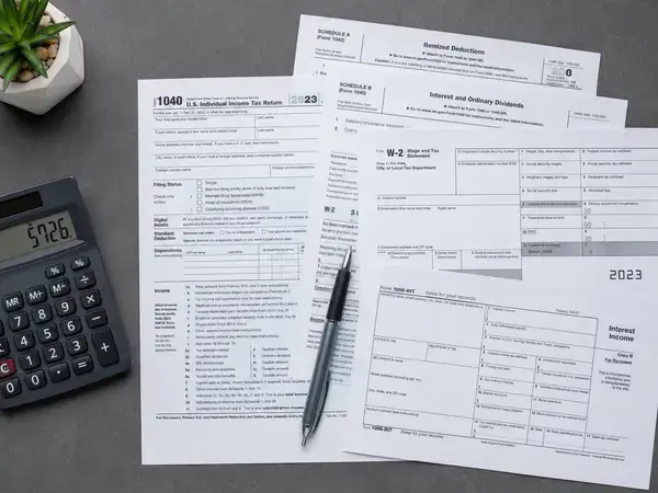 IRS Form 706 estate tax return paperwork
