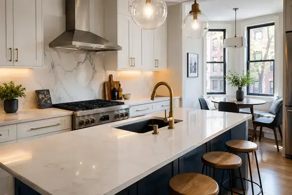 Renovated NYC condo kitchen